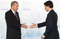 Cumhurbaşkanı Recep Tayyip Erdoğan, Kanada Başbakanı Justin Trudeau