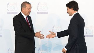 Cumhurbaşkanı Recep Tayyip Erdoğan, Kanada Başbakanı Justin Trudeau