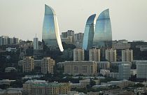 Azerbaycan'ın başkenti Bakü'den genel görünüm