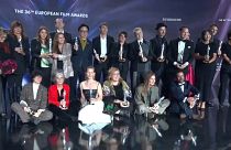 Les lauréats des European Film Awards 2023 à Berlin, Allemagne, samedi 9 décembre 2023. 