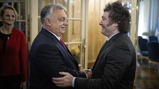 Orbán Viktor és Javier Milei Buenos Airesben