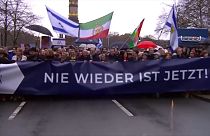 Imagen de la manifestación en Berlín, en contra del antisemitismo, celebrada el domingo 10 de diciembre de 2023.
