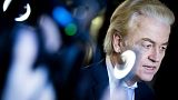 Party leader Geert Wilders (PVV) makes a statement following his meeting withCabinet formation scout Ronald Plasterk in the Hague, on November 29, 2023.