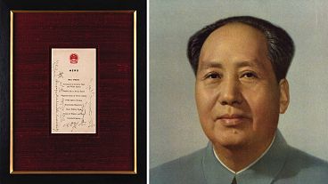 Menu signed by Mao Zedong sold for quarter million euros at auction 