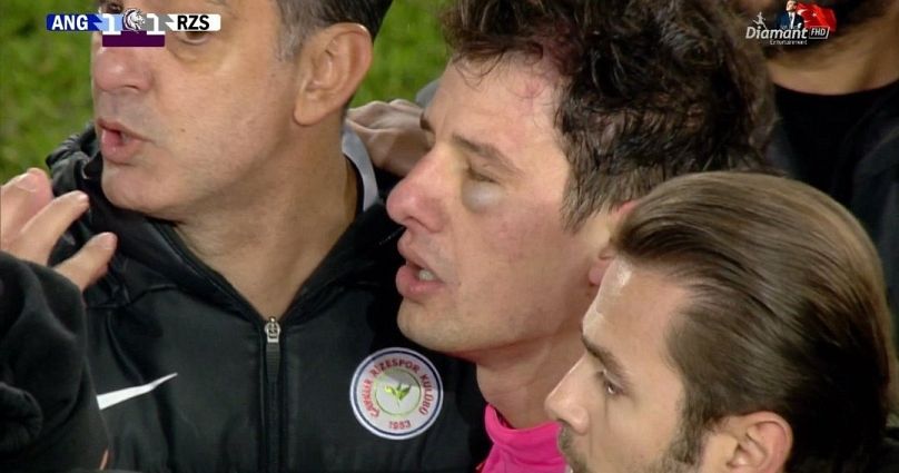 Hakem Halil Umut Meler Ankaragücü-Çaykur Rizespor maçında saldırıya uğradı