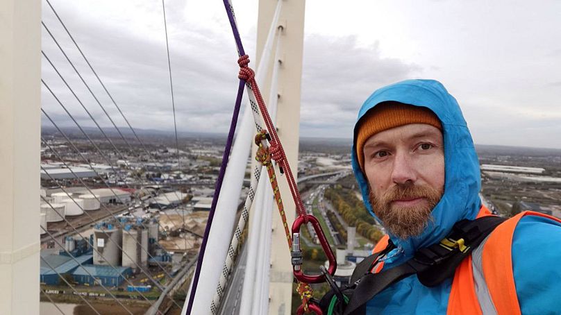 Morgan Trowland climbed the QEII bridge back in October 2022 but faced jail time this year.