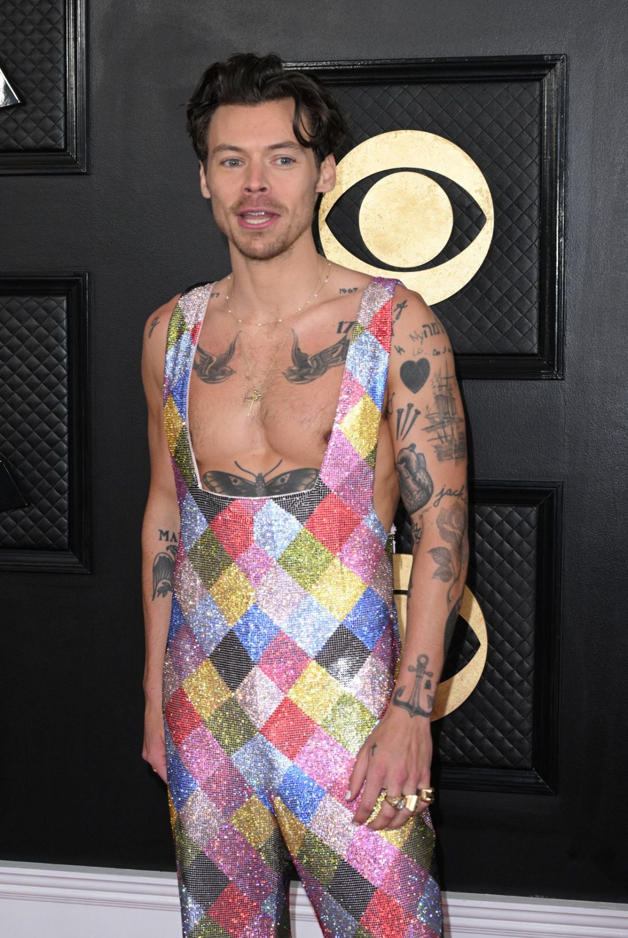 Harry Styles arrives for the 65th Annual Grammy Awards at the Crypto.com Arena in Los Angeles on February 5, 2023.