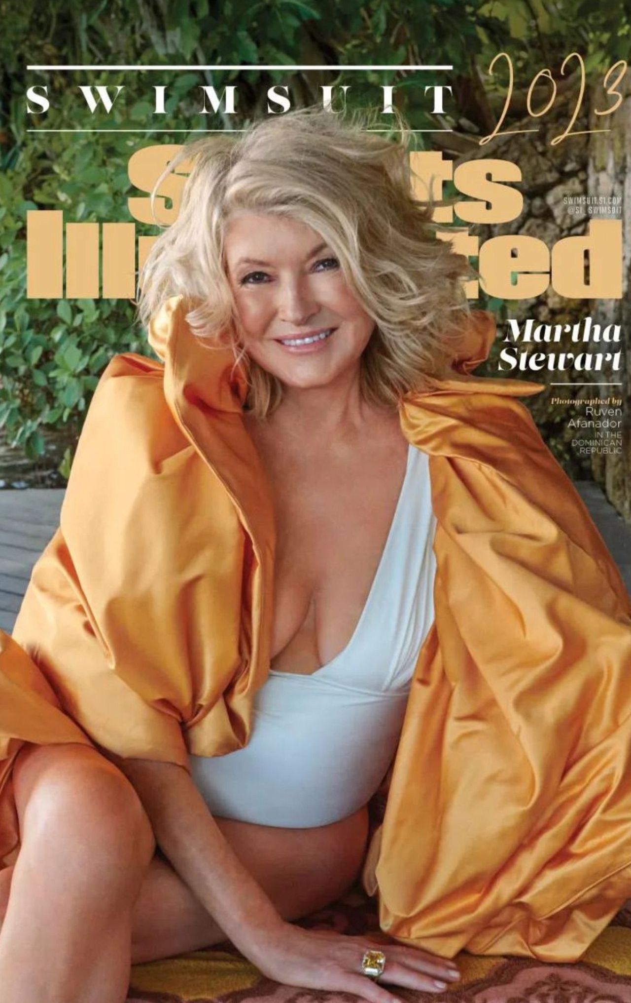 Martha Stewart, at 81 years old, has made history as the oldest person to pose for the Sports Illustrated swimsuit cover.