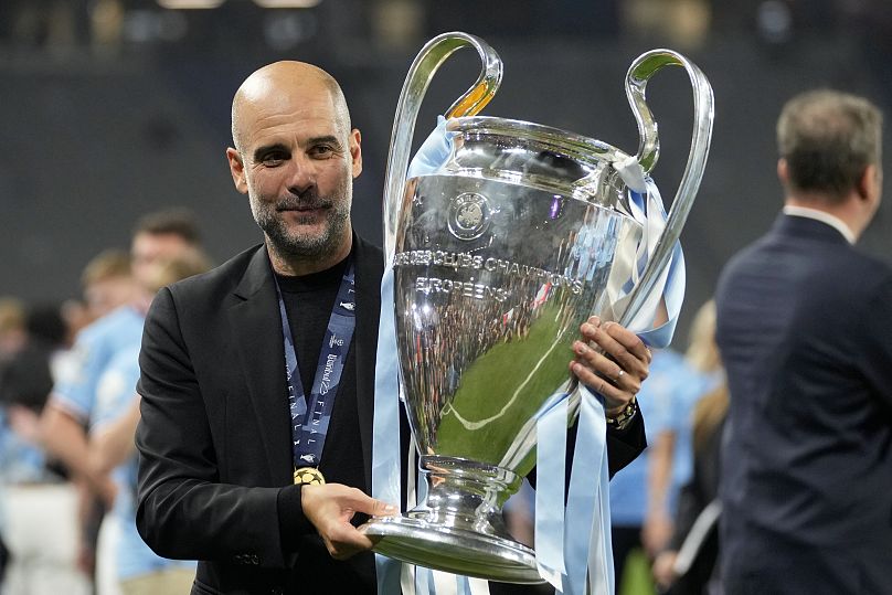 Pep Guardiola won his first Champions League trophy as manager of Manchester City