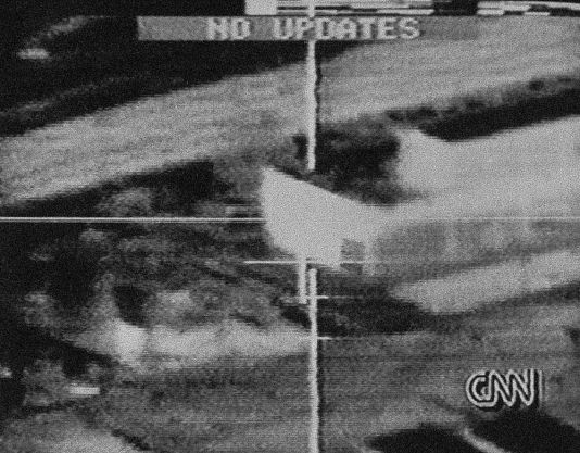 Egy föld-föld rakéta orrára szerelt kamerával közvetítette a becsapódást a CNN 1991-ben