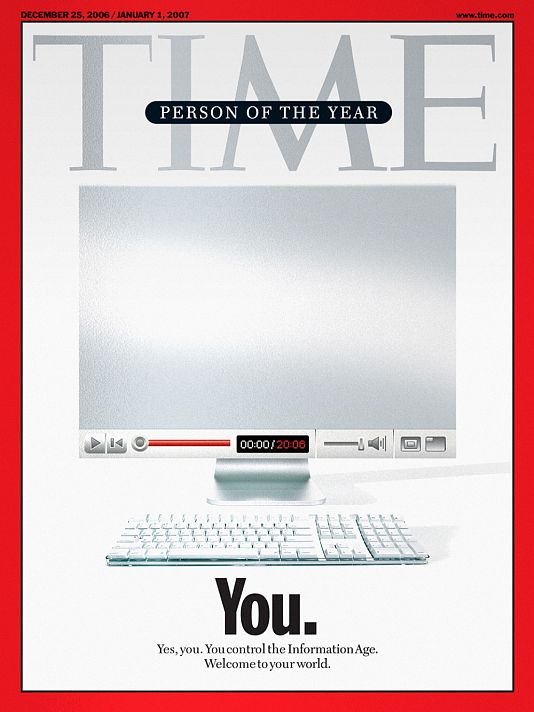 Az év személyisége Ön, a Time címoldala 2006. december 25-én