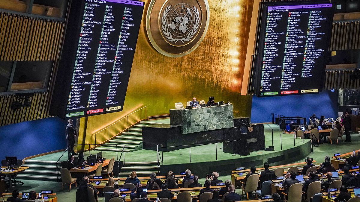 Голосование на Генассамблее ООН по ближневосточной резолюции