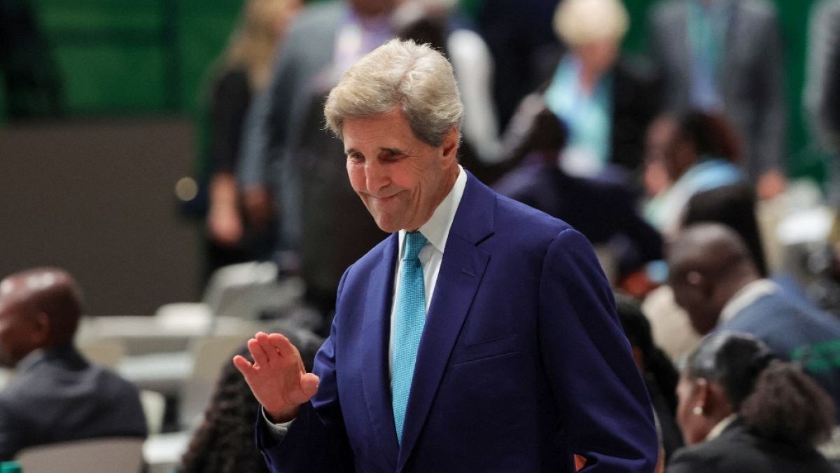 John Kerry, volt amerikai külügyminiszter, aki klímavédelmi megbízottként vett részt a COP28 konferencián