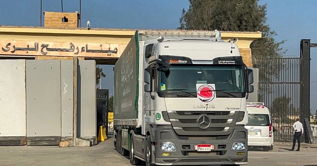 New Gaza crossing opens for aid truck inspections