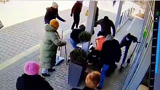 A gazdagréti támadásról készült videó egyik képkockája