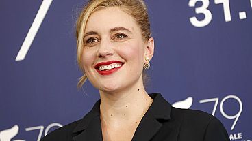 Greta Gerwig attends photo call for the film 'White Noise' during the 79th edition of the Venice Film Festival in 2001.
