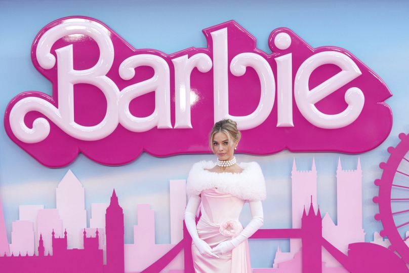 L'actrice principale Margot Robbie lors de la première de 'Barbie', à Londres, le 12 juillet 2023