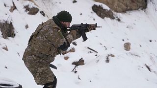 Un soldato delle forze armate dell'Ucraina