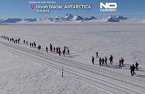 El Maratón de Hielo Antártico 2023.
