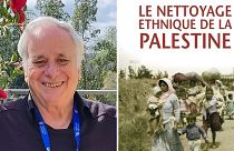 الكاتب إيان بابيه وغلاف كتابه "التطهير العرقي في فلسطين"
