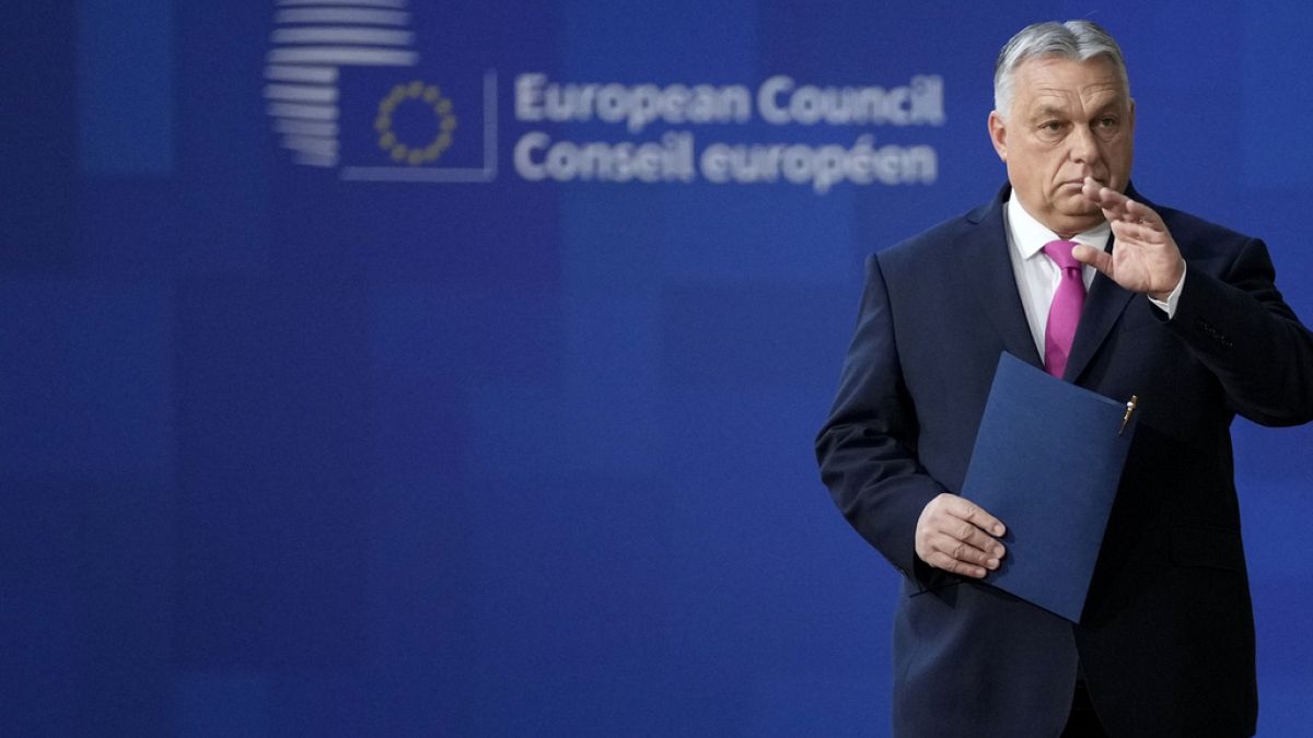Le Hongrois Viktor Orban lors du Conseil européen