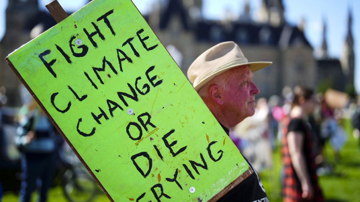 Активисты требуют как можно скорее отказаться от использования ископаемого топлива, чтобы остановить изменение климата на планете