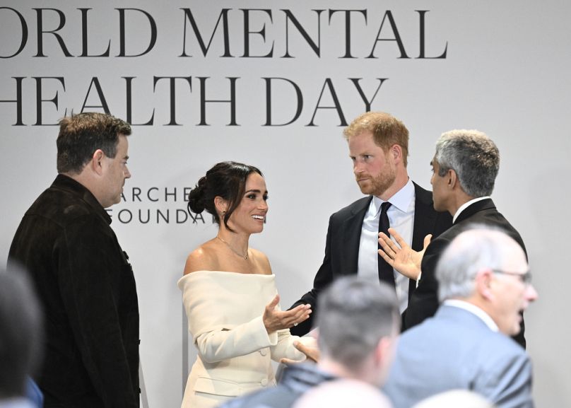 Meghan, Duchess of Sussex and Prince Harry participate in The Archewell Foundation Parents' Summit "Mental Wellness in the Digital Age"