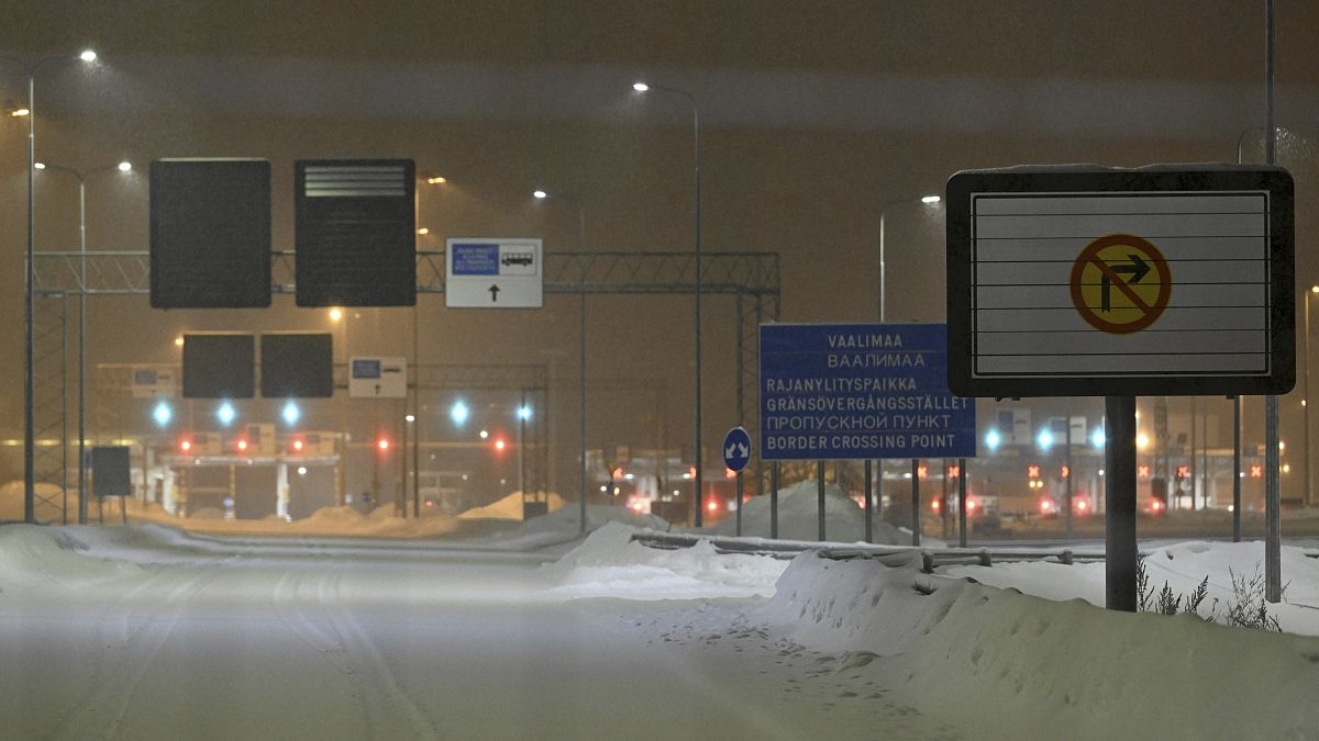 Egy lezárt finn-orosz határállomás