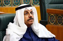 Sheikh Ahmad al-Nawaf al-Sabah attends a parliament session at the National Assembly in Kuwait City in November