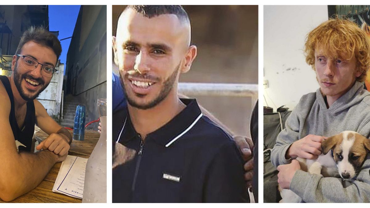 A tévedésből megölt három izraeli túsz