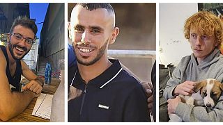 Los tres rehenes disparados por error por las tropas israelíes
