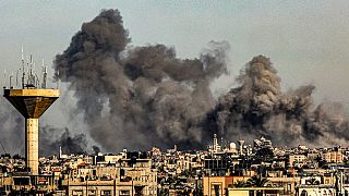 La bande de Gaza frappée par l'armée israélienne, en 2023.