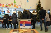 Избирательный участок в Сербии