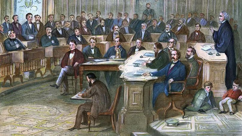 The 1868 Impeachment trial of Andrew Johnson