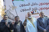 عدد من قادة حركة حماس من بينهم أسامة المزيني