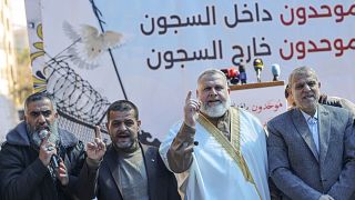 عدد من قادة حركة حماس من بينهم أسامة المزيني