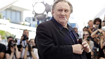 Actor Gerard Depardieu poses for photographers during a photo call for the film 'Valley of Love', at the 2015 Cannes film festival.