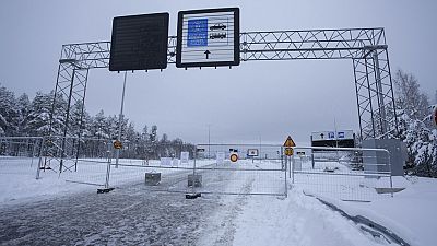 Geschlossene Grenzen in Finnland.