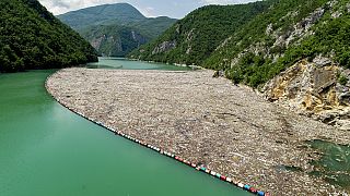 Szennyezés a Drina-folyón. A kép idén májusban készült 