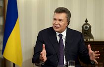 Viktor Yanukovych depois de ter sido destituído do cargo de presidente da Ucrânia em 2014