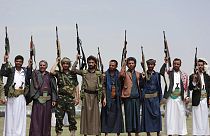 Yemen'deki Husi savaşçılar (arşiv)