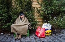 Un senzatetto afghano nella città di Mons, in Belgio