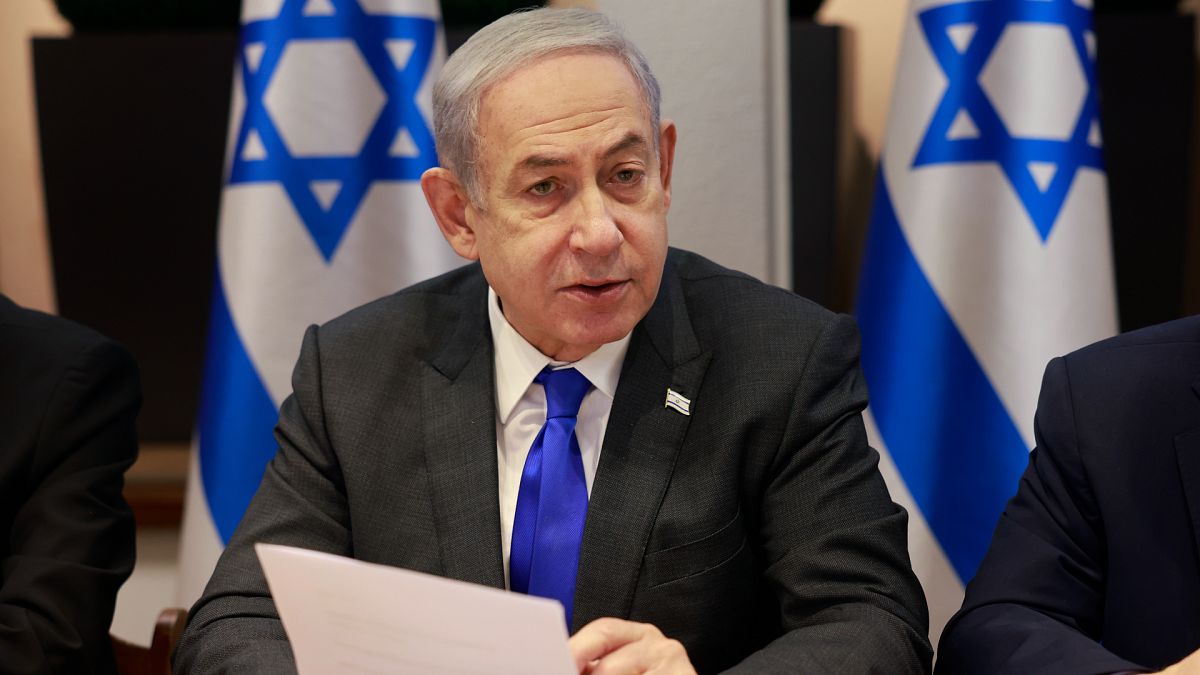 Le Premier ministre israélien Benjamin Netanyahu à Tel Aviv, Israël, dimanche 17 décembre 2023.