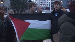 مظاهرة دعم ومساندة لغزة في أيسلندا