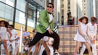 Psy performs his massive K-pop hit "Gangnam Style" live on NBC's "Today" show, Friday, Sept. 14, 2012, in New York.