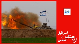 تانک اسرائیلی آتش می‌گشاید