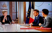 Emmanuel Macron 2023. december 21-én a France 5 televízióban