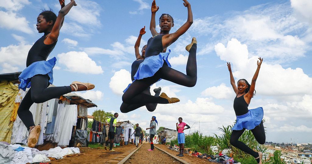 Young Kenyan ballet dancers stage early Christmas performance for their community