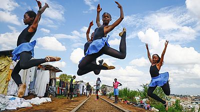 Young Kenyan ballet dancers stage early Christmas performance for their community