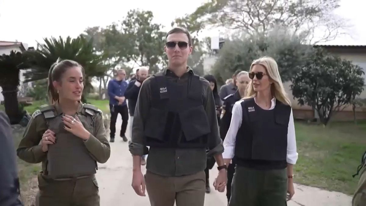 صورة مأخوذة من مقطع فيديو زيارة أيفانكا ترامب إلى إسرائيل